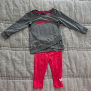 Nike Gray and Pink 12 Month Outfit